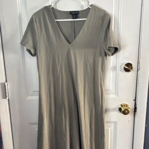 Rachel Zoe Olive V-Neck Midi Dress